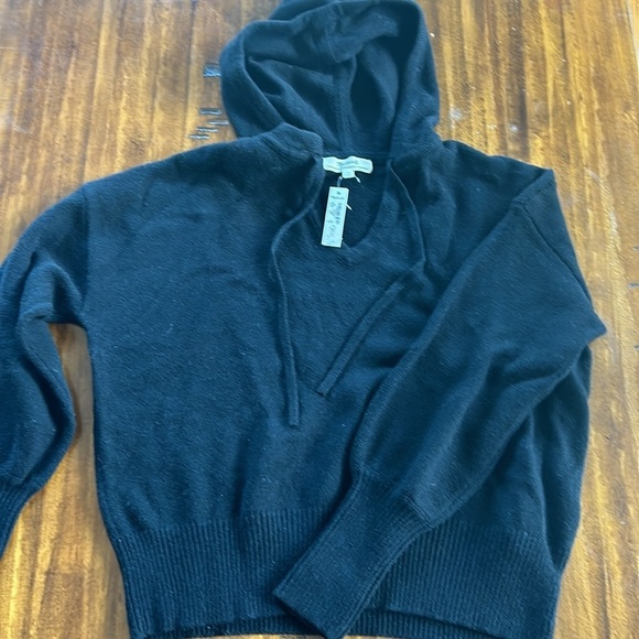 Madewell (Re)sourced Cashmere Allendale Hoodie Sweater NB400 XS black - Picture 2 of 3